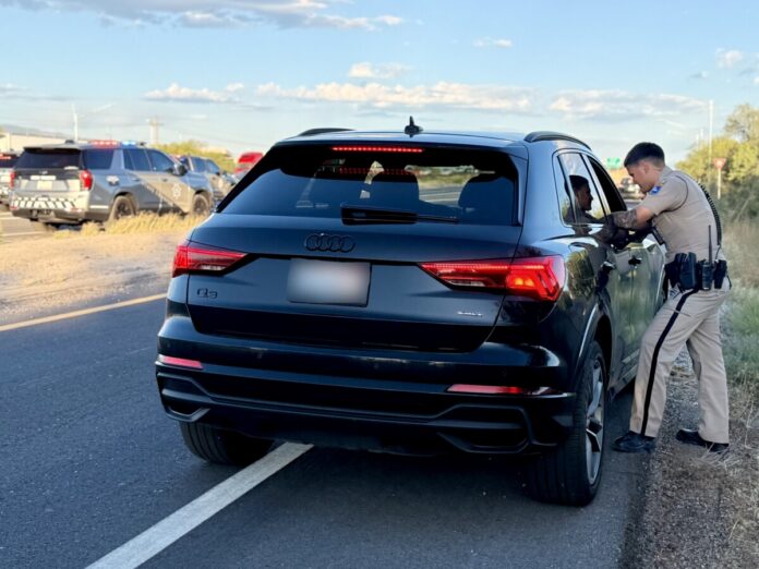 AZDPS image of I-10 cell phone patrol