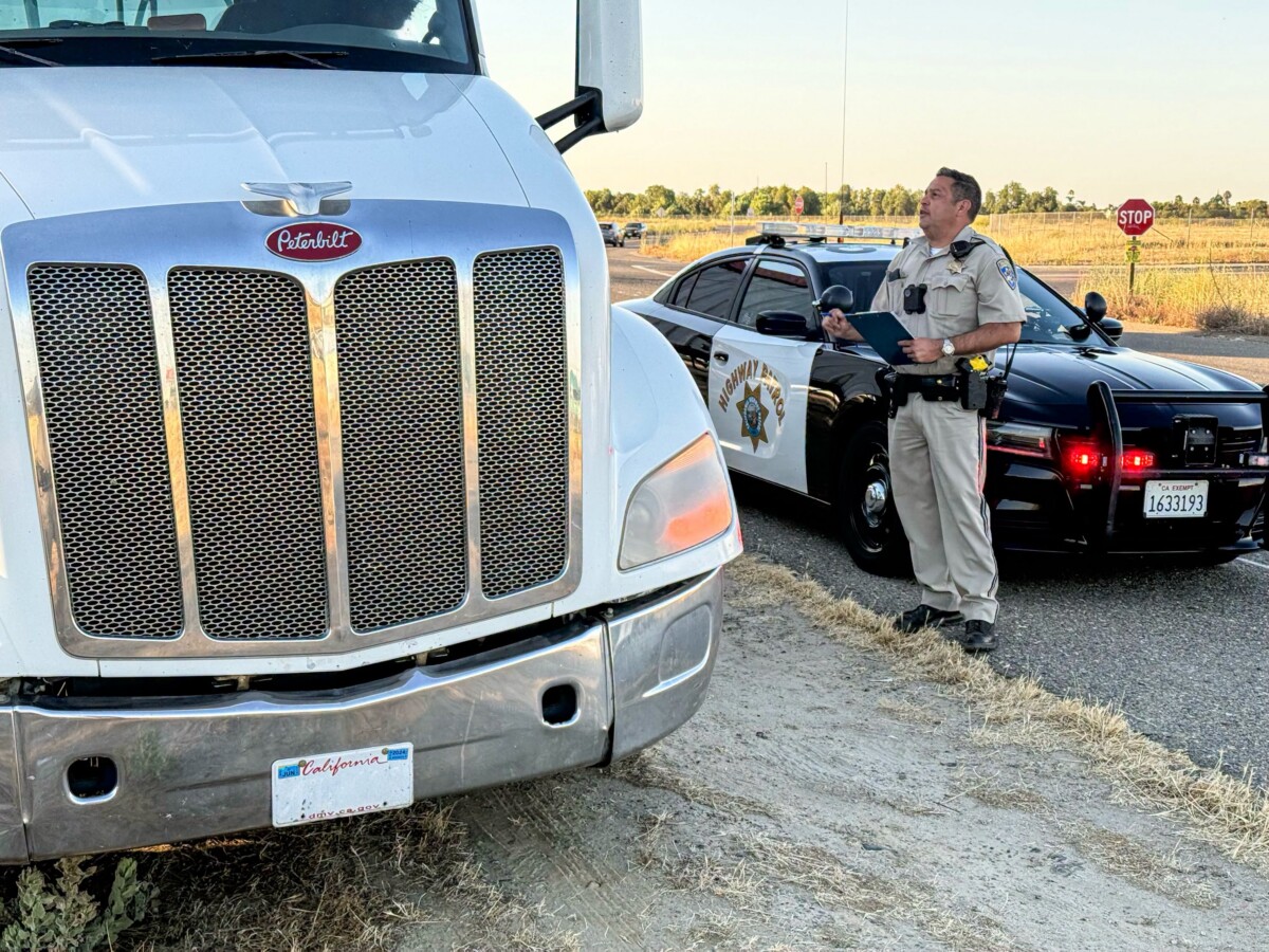 Semi truck towed for registration expired since 2024, CHP says