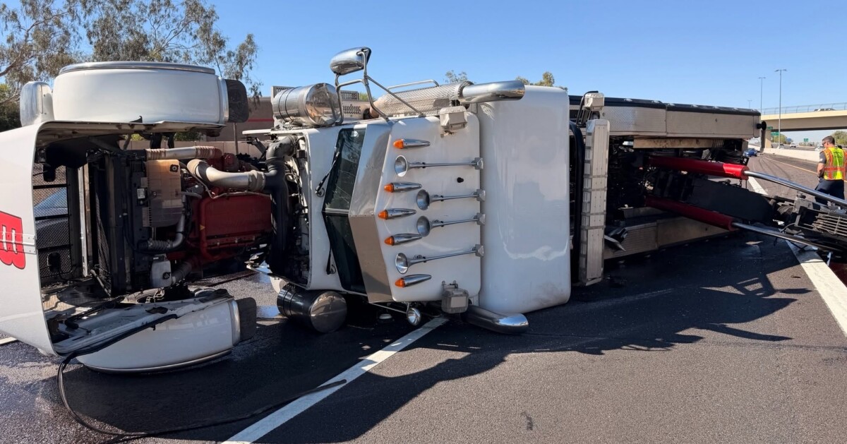 Commercial vehicle drivers reminded to check height after overpass strike in Arizona