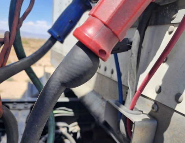 Truck out-of-service after Arizona troopers find bulging air supply hose, ‘fifth wheel plate barely attached’