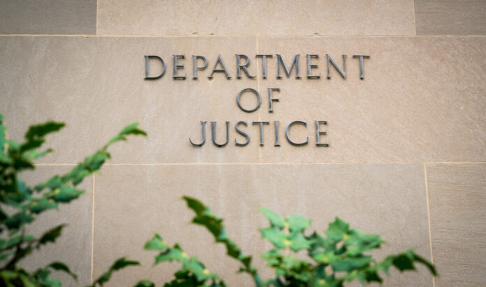The United States Department of Justice (DOJ) in Washington