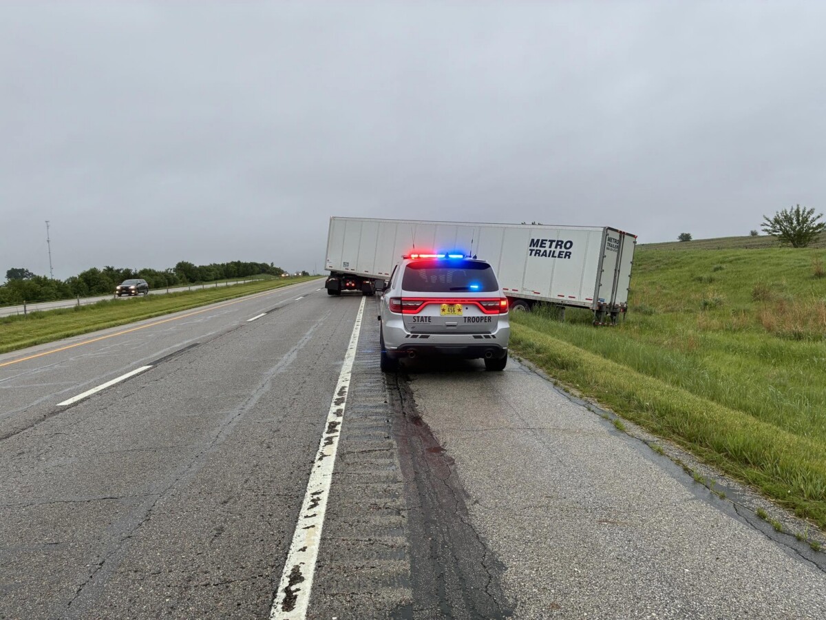 Passenger with no CDL drove while truck driver slept, crashed into ditch along I-80 in Iowa