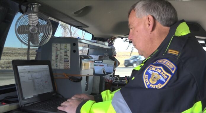 Colorado State Patrol Port of Entry trooper