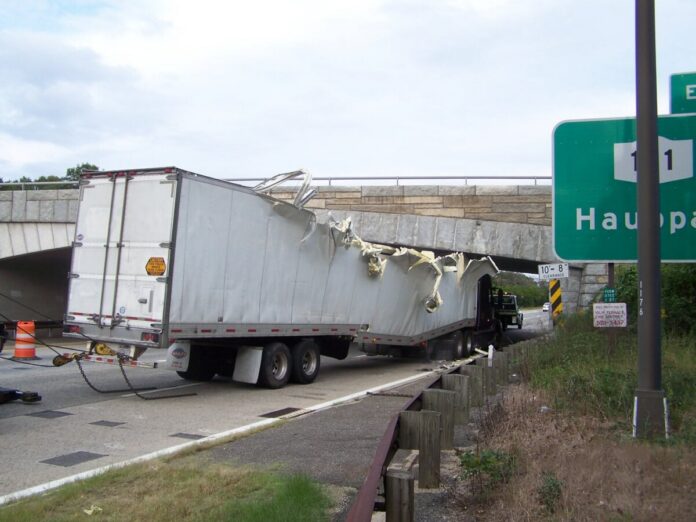 New York State DOT New York State DOT image of bridge strike