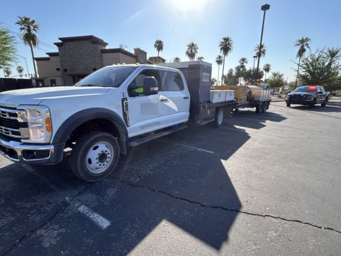 AZDPS troopers performing traffic stop on non-compliant hotshot