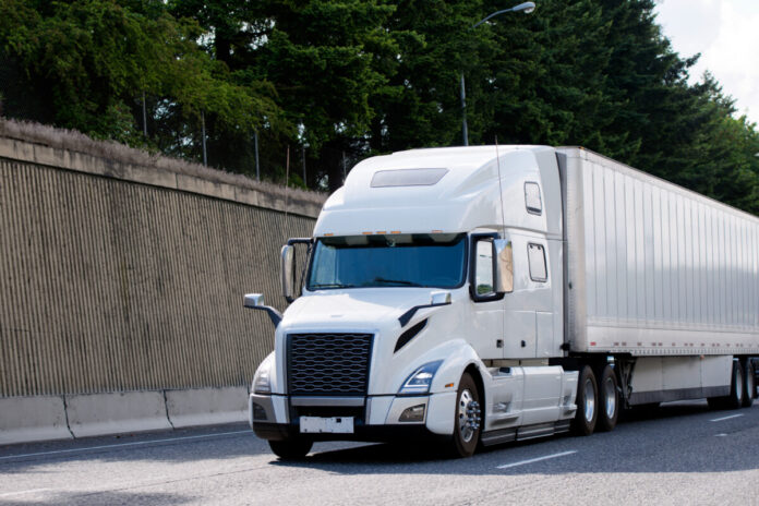 White Semi Truck