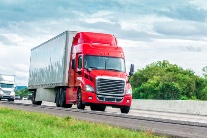 Red Semi Truck