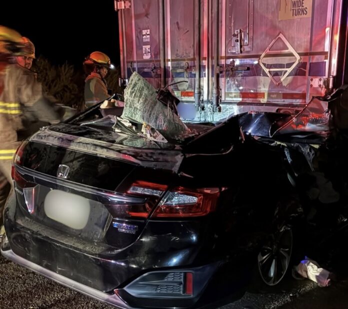 CHP image of crash in Madera