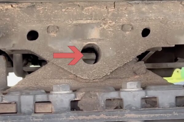 CHP image of missing pivot pin