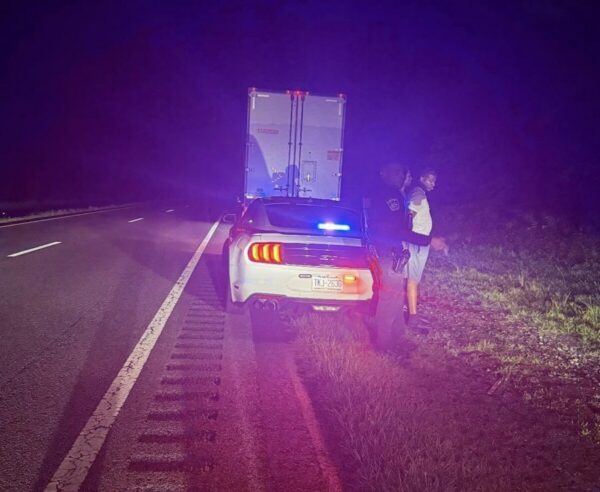 NCSO image of traffic stop leading to drug trafficking charges