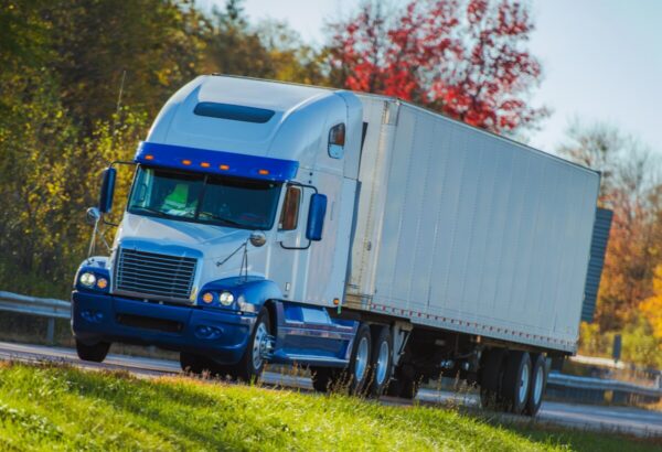 Semi Truck on a Highway
