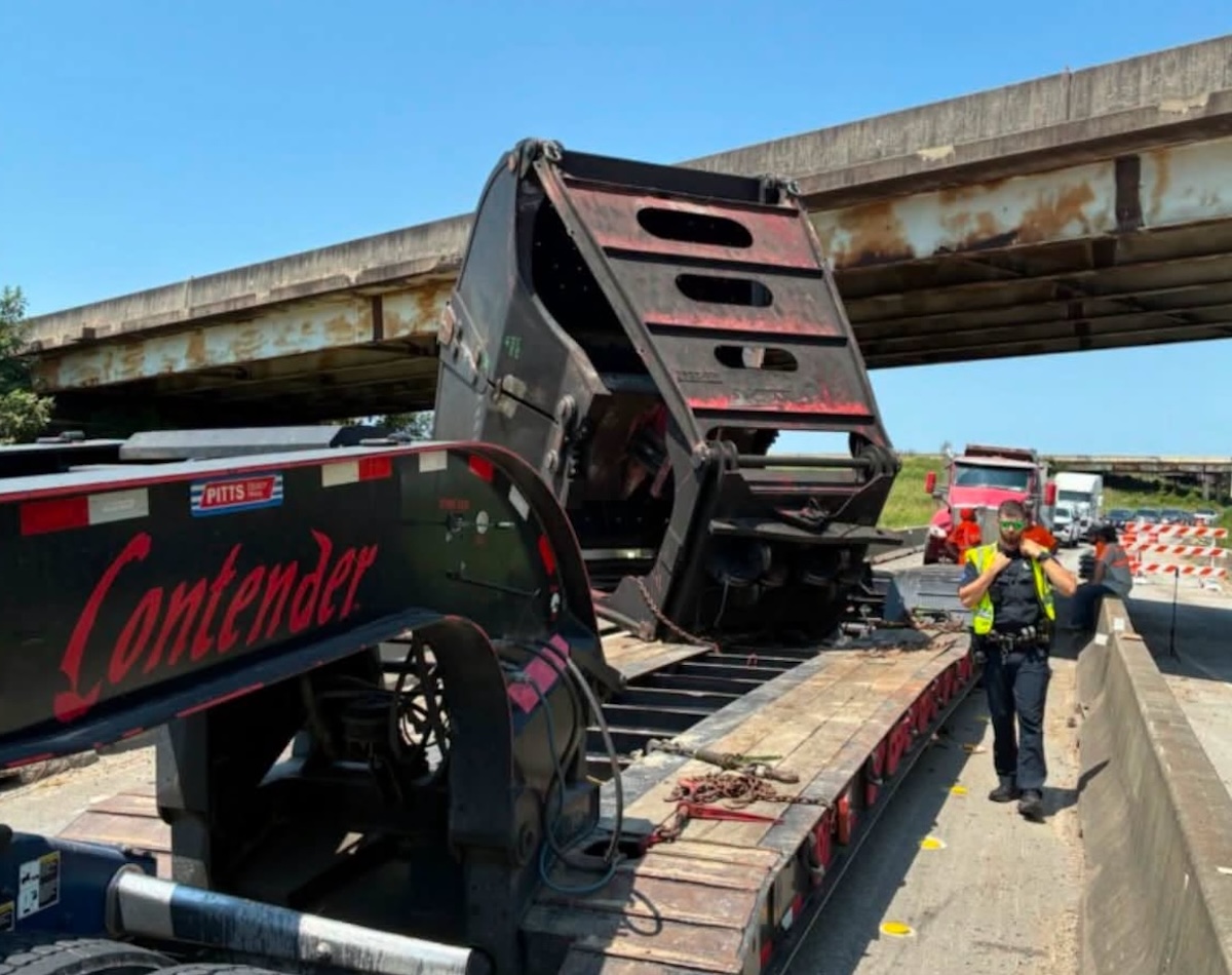 Two loads lost in bridge strikes 10 miles apart along I-10 in southeast Texas