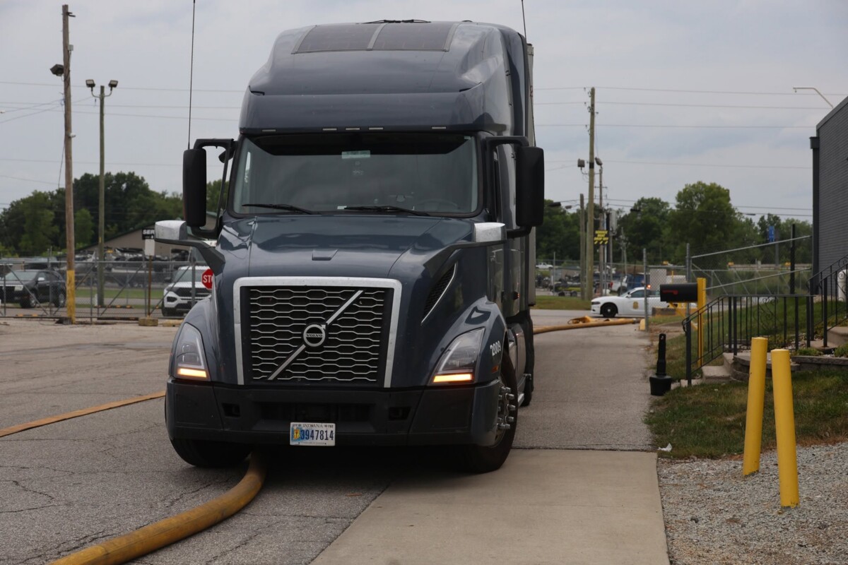 Indianapolis firefighters call out semi truck driver who ran over water supply line for ‘total lack of awareness’