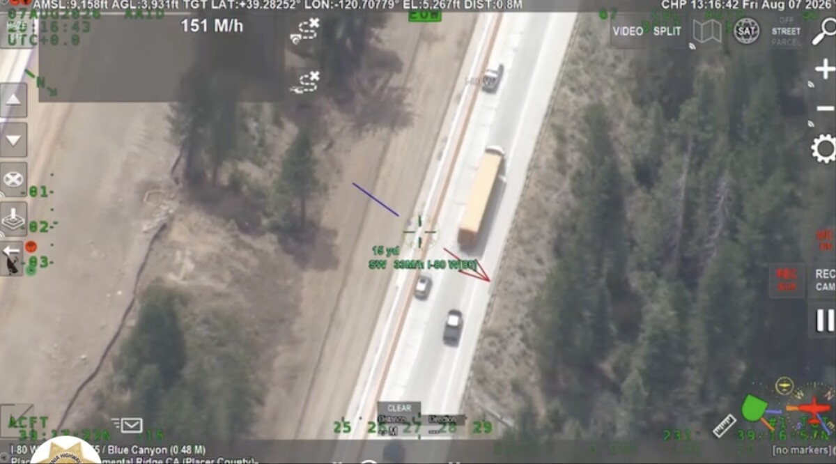 Video shows CHP using aerial unit to catch truck drivers skipping mandatory brake check areas