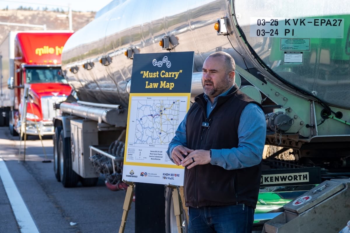 Truckers must carry chains or face fines on multiple Colorado roadways starting in September